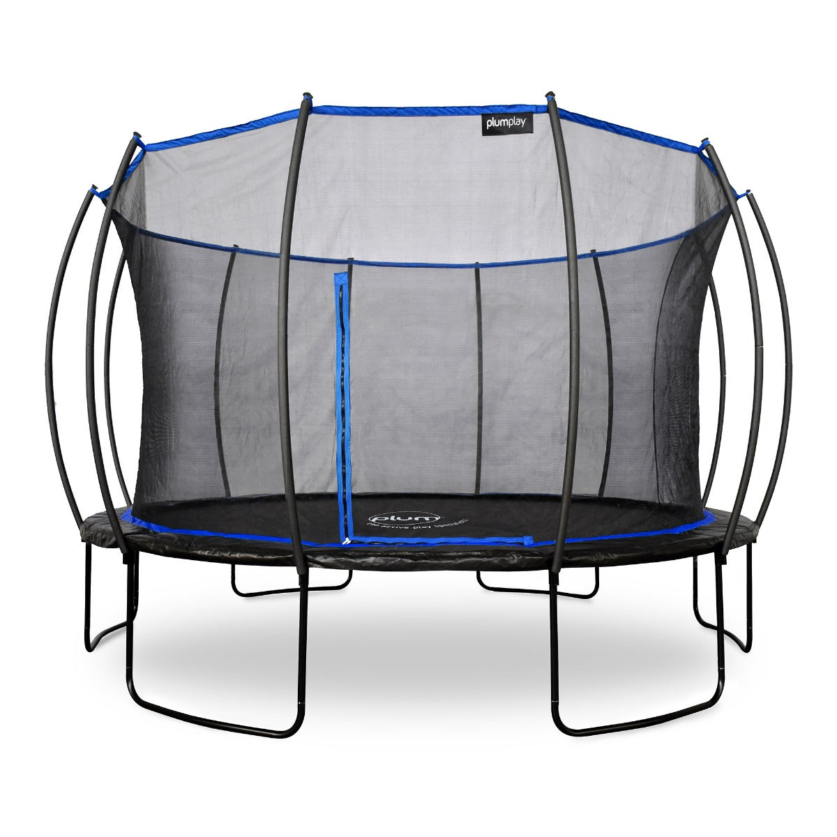 Plum 14ft Deluxe Round Trampoline with Safety Enclosure – Ages 6+