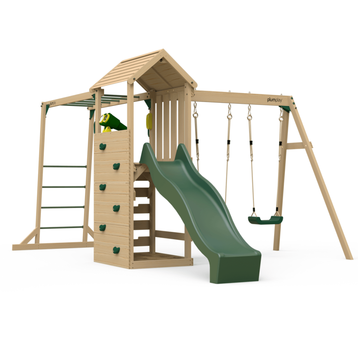 Plum Lookout Tower Play Centre with Swings and Monkey Bars