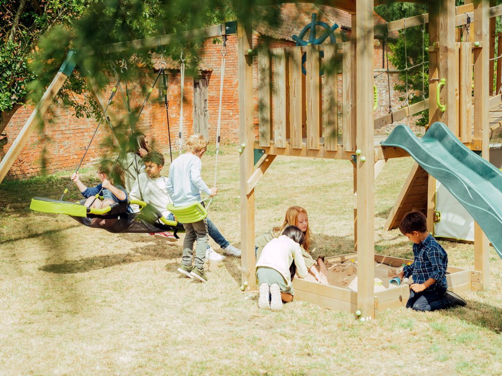 Children playing on Plum playcentre