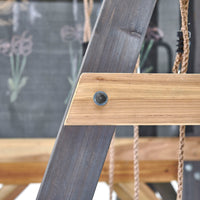 Plum Siamang Wooden Climbing Frame – Shade Sail & Adjustable Ropes (Ages 3+)