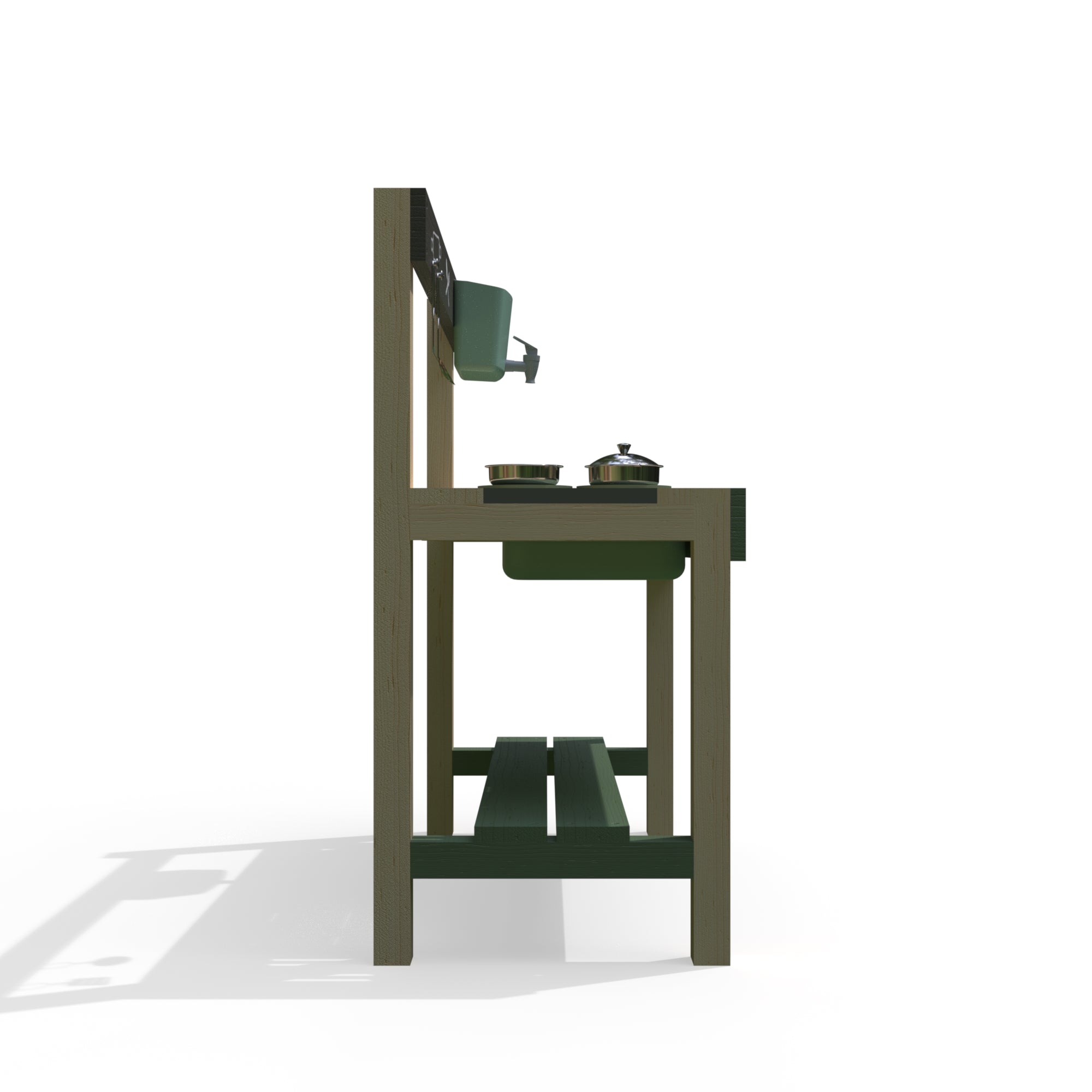 Grubby Griddle Mud Pie Kitchen wide worktop