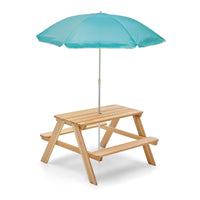 Kids Picnic Table with Parasol