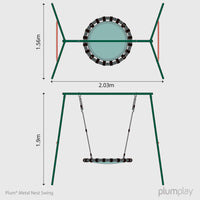 Metal Nest Swing Set