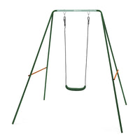 2-in-1 Metal Swing Set – Green & Orange