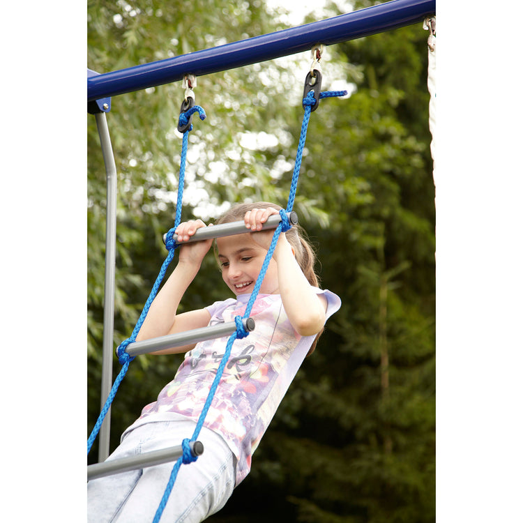 Plum Multiplay Metal Swing Set – Climb, Bounce & Slide (Ages 3+)
