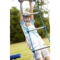 Plum Multiplay Metal Swing Set – Climb, Bounce & Slide (Ages 3+)