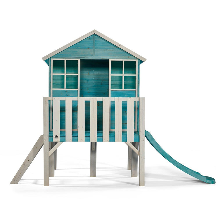 Boathouse Wooden Playhouse with Slide