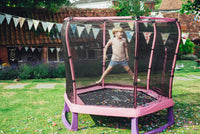 Plum 7ft Junior Jumper Trampoline – Pink with Safety Enclosure – Ages 3–7