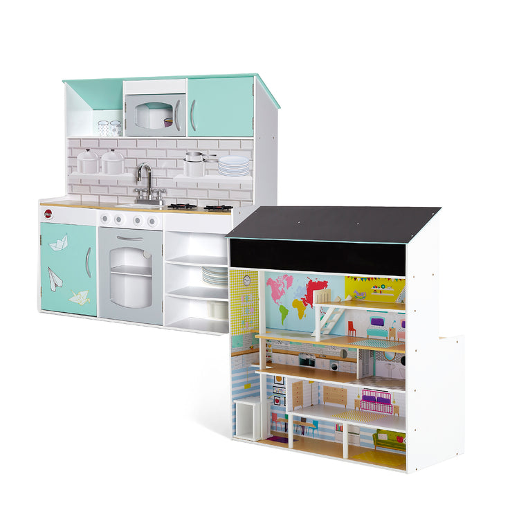 Peppermint 2-in-1 Dolls House & Kitchen
