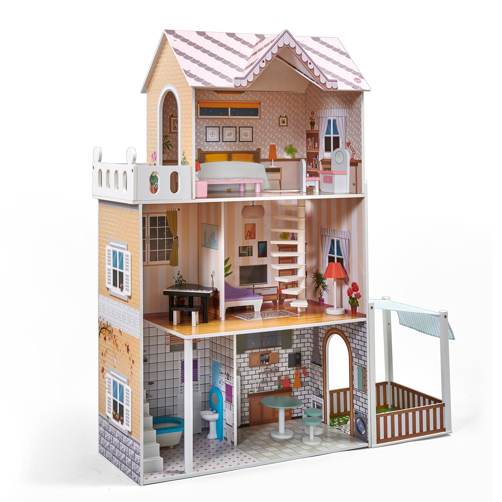 Plum Shorehouse Wooden Dolls House with Furniture $179 ($329.95) + more up to 46% off Plum Play sale