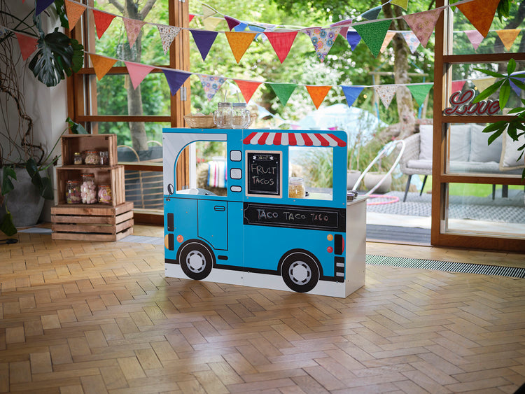 3-in-1 Wooden Food Truck & Play Kitchen