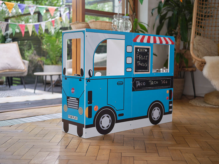 3-in-1 Wooden Food Truck & Play Kitchen