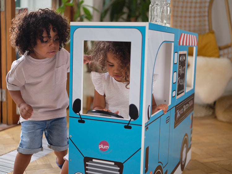3-in-1 Wooden Food Truck & Play Kitchen