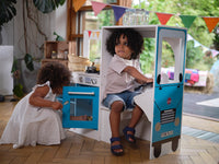 3-in-1 Wooden Food Truck & Play Kitchen