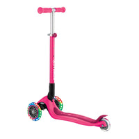 Globber Primo Foldable Scooter with Lights – Neon Pink