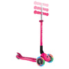 Globber Primo Foldable Scooter with Lights – Neon Pink