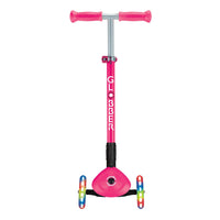 Globber Primo Foldable Scooter with Lights – Neon Pink