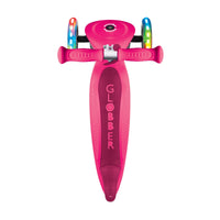 Globber Primo Foldable Scooter with Lights – Neon Pink