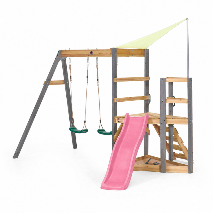 Plum Barbary Playcentre with Swings & Slide