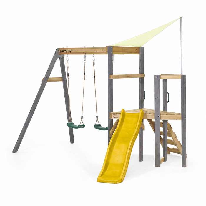 Plum Barbary Playcentre with Swings & Slide