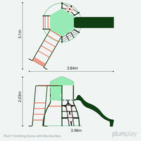 Plum Metal Climbing Dome with Slide – Outdoor Adventure Play (Ages 3+)