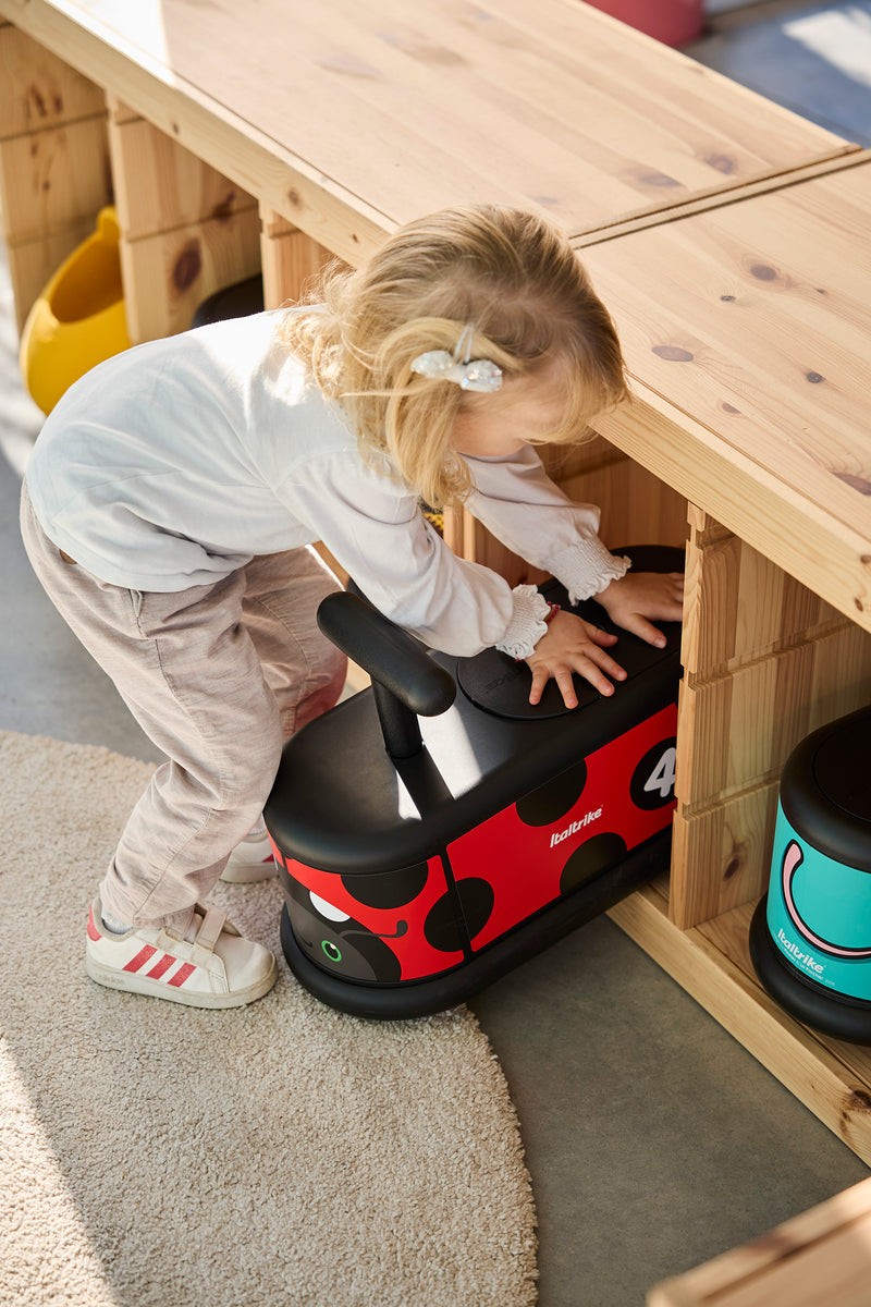 Mini Bug Ride On Italtrike Lady Bug Ride-On | Indoor Toddler Toy – Plum Play AU