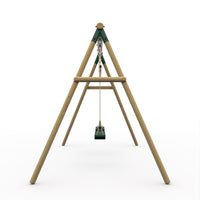 Plum Marmoset Wooden Swing Set – Double Swings for Shared Play (Ages 3+)