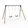 Plum Marmoset Wooden Swing Set – Double Swings for Shared Play (Ages 3+)