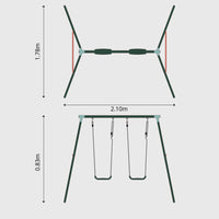 Sedna Double Metal Swing Set