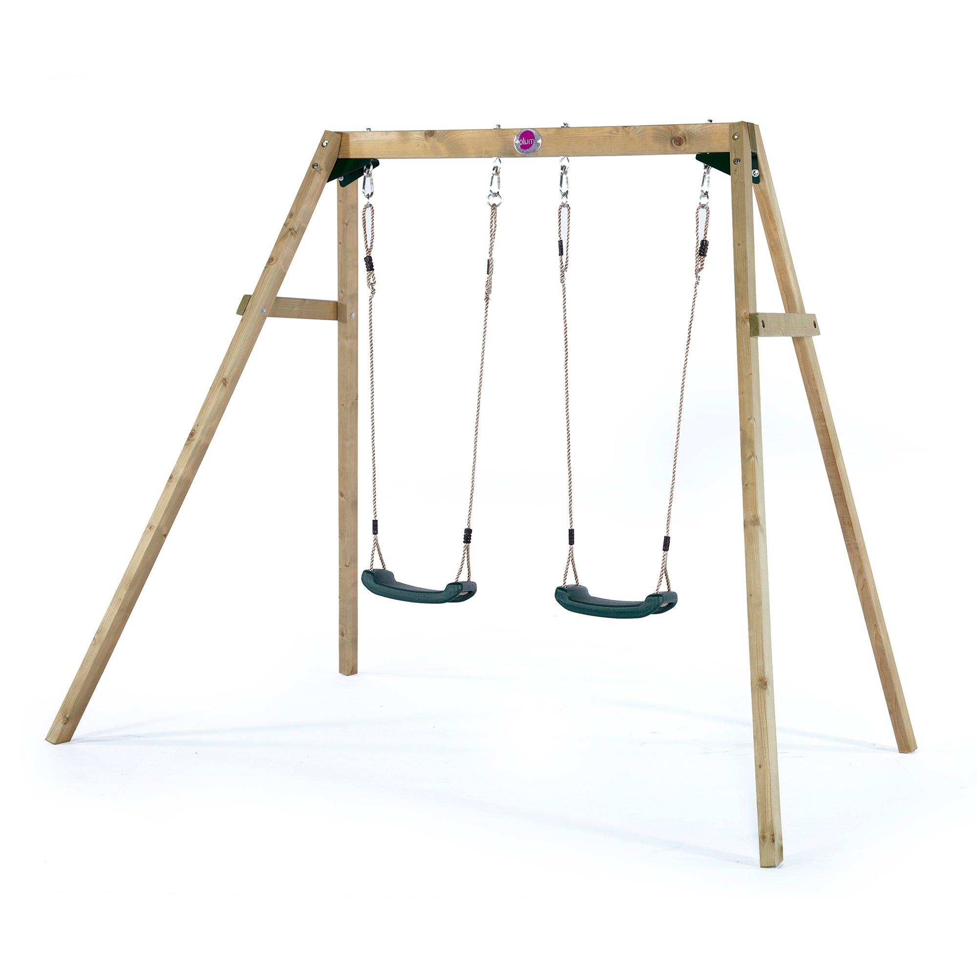 Plum Wooden Double Swing Set Classic Outdoor Play – Plum Play AU