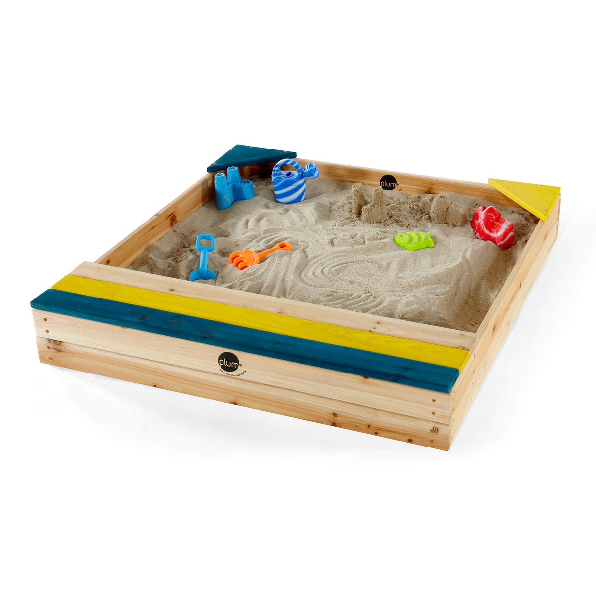 Plum Store-It Wooden Sandbox | Kids Sandpit with Storage | Plum Play AU