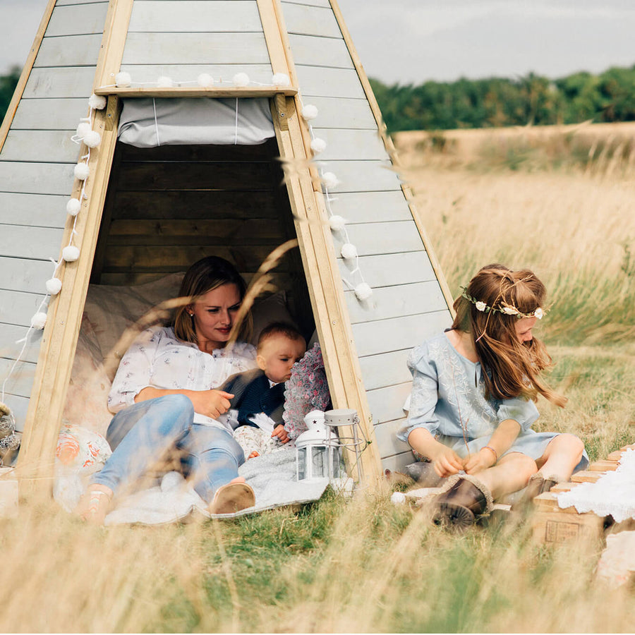 Grand Wooden Teepee Painted