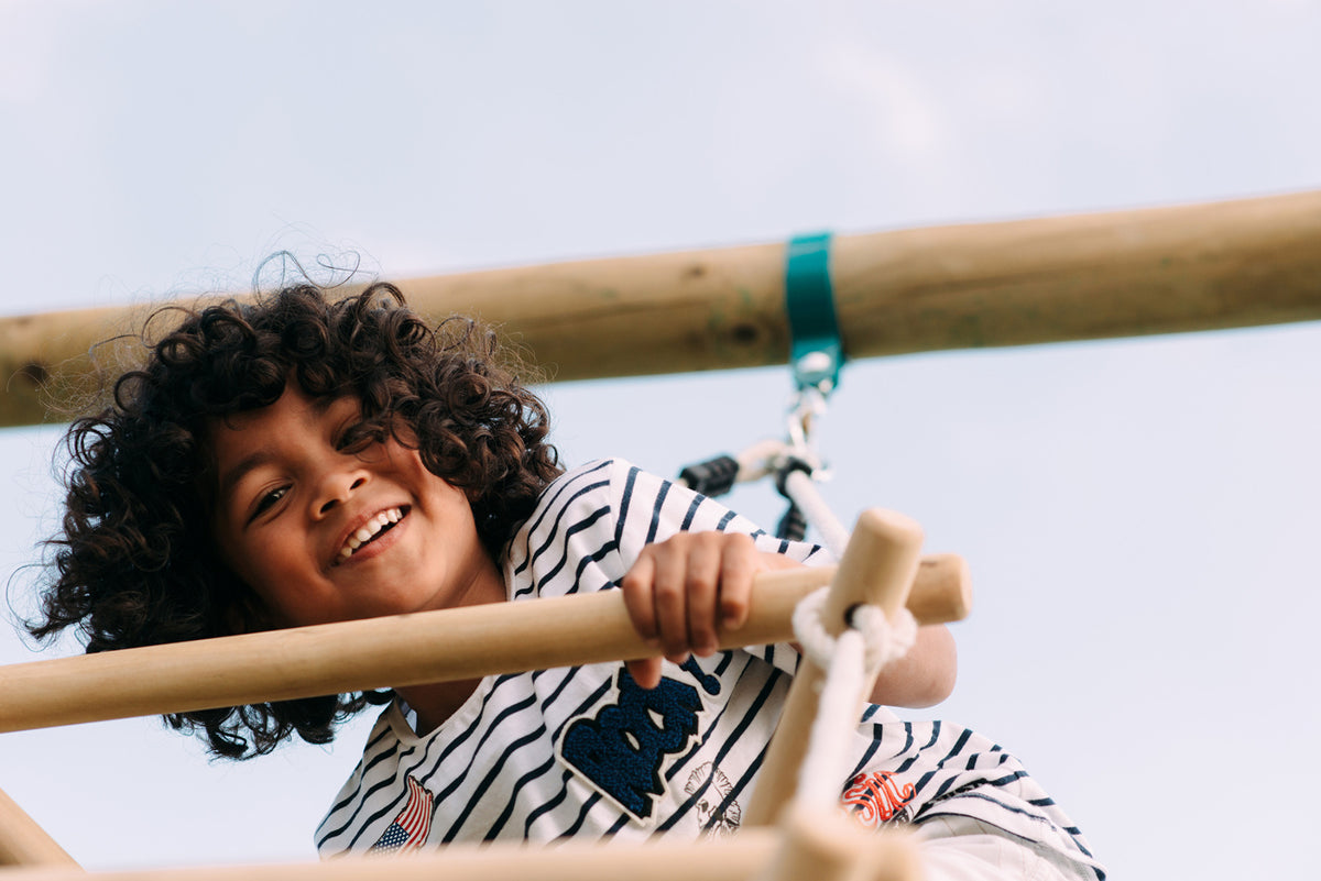 Buy 3-Sided Rope Ladder with Teal Hanger | Plum Play AU Award Winning ...